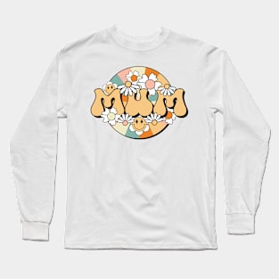 Mum Floral Daisy Happy Long Sleeve T-Shirt